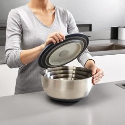 Prep&Store Schalenset Met Deksels, Set Van 4 Stuks, RVS - Joseph Joseph | Nest -Tefal Shop 550x434 1