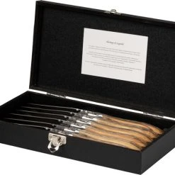 Jay Hill Steakmessen Laguiole - Olijfhout - 6 Stuks -Tefal Shop 550x439 1