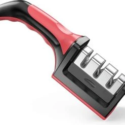 HCK - Messenslijper - 3 Stappen Messenslijper – Messen Slijper – Doortrekslijper – Messlijper – Mes Slijper - BBQ - Ergonomisch - Anti Slip