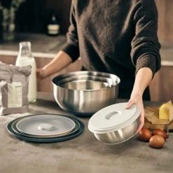 Prep&Store Schalenset Met Deksels, Set Van 4 Stuks, RVS - Joseph Joseph | Nest -Tefal Shop 550x446