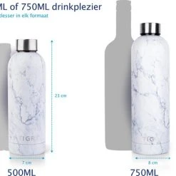 TIGR The Minimalist - Drinkfles - Thermosfles - RVS - 750ml - Wit Marmer 13 TIGR The Minimalist - Drinkfles - Thermosfles - RVS - 750ml - Wit Marmer -Tefal Shop 550x446 3