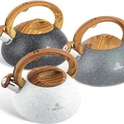 EDENBERG Edënbërg White Line - RVS Fluitketel - 3.0 Liter - Wit -Tefal Shop 550x446 4