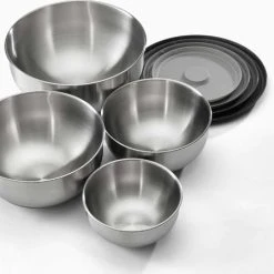Prep&Store Schalenset Met Deksels, Set Van 4 Stuks, RVS - Joseph Joseph | Nest -Tefal Shop 550x448 1