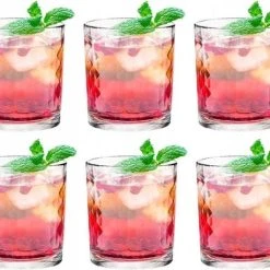 Altom Design - Drinkglazen - Waterglazen - Limonadeglazen - Sapglazen - Hoge Kwaliteit - Vaatwasserbestendig - Stapelbaar - 240ml -Set Van 6