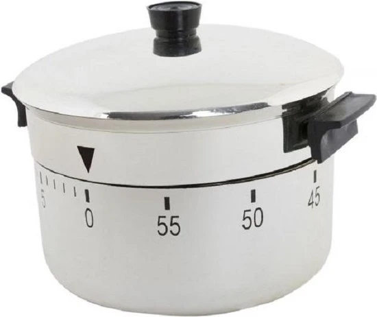 Items Ronde Pannen Kookwekker Wit Ijzer 7 Cm - Keukenbenodigdheden - Koken 4 Items Ronde Pannen Kookwekker Wit Ijzer 7 Cm - Keukenbenodigdheden - Koken - Afbeelding 2