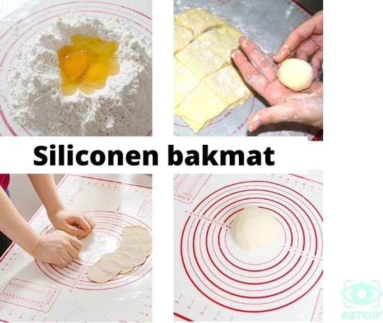 Ketchy - Deegmat - Bakmat - Ovenmat - Deegmat 60x40 Cm - Bakken - Koken - BPA Vrij - Herbruikbaar - 1 Stuk 4 Ketchy - Deegmat - Bakmat - Ovenmat - Deegmat 60x40 Cm - Bakken - Koken - BPA Vrij - Herbruikbaar - 1 Stuk - Afbeelding 2