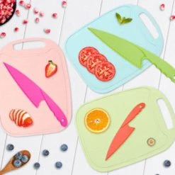 QiQi Kindermessen - Inclusief Snijplank - 4-delige Kindermessenset - Kiddikutter -Tefal Shop 550x465 1