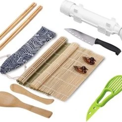 Sushi Tools Sushitools - Sushi Maken - Sushi Maker - Sushi Set - Milieuvriendelijke Sushi Bazooka Kit - Sushi Set XXL - Sushi Go - 2 Paar Sushi Sticks - Wit -Tefal Shop 550x468 6