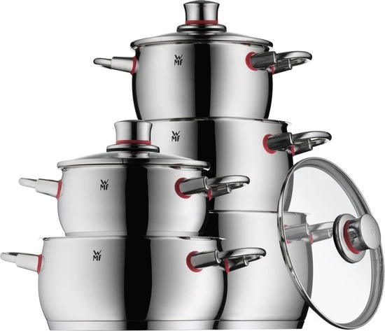 WMF Quality One Pannenset 5-delig - RVS 3 WMF Quality One Pannenset 5-delig - RVS
