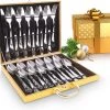 Grandlux Bestekset 6 Persoons 30-delig - Zilver Bestek - Messen, Vorken, Lepels - Cutlery Set - RVS 1 Grandlux Bestekset 6 Persoons 30-delig - Zilver Bestek - Messen, Vorken, Lepels - Cutlery Set - RVS -Tefal Shop 550x487 1