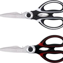 Merkloos Multifunctionele RVS Keukenschaar - Notenkraker - Flessenopener - Fileermes - Huishoudschaar - Linkshandig En Rechtshandig - Vaatwasserbestendig - Voor O.a. Kip/Vlees/Noten/Gevogelte/Papier/Plastic/Groente - Inclusief Beschermhoes -Tefal Shop 550x495 6