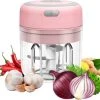 IMTEX Hakmolen Elektrische - USB Oplaadbal - Mini Portable Chopper - 250ml - Roze