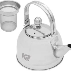 Robuuste Kwaliteit Theepot RVS - 1.1Liter Theepot - Anti Lek Mond - RVS Theepot - 6 Koppen Thee - Keizer RVS -Tefal Shop 550x498 2