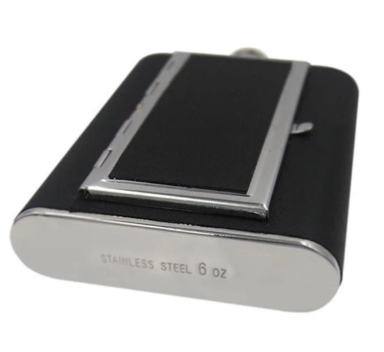 Sitna RVS Heupfles Sigarettenhouder - Platvink - Zakflacon - Zakfles - Drankfles - Drankflacon - Heupflesje - 6 Oz - 180 ML + Gratis Inschenkdop! 5 Sitna RVS Heupfles Sigarettenhouder - Platvink - Zakflacon - Zakfles - Drankfles - Drankflacon - Heupflesje - 6 Oz - 180 ML + Gratis Inschenkdop! - Afbeelding 3