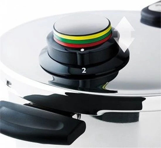 Fissler Vitavit Premium 2022 - Snelkookpan - 6 Liter - Met Stoominzet 4 Fissler Vitavit Premium 2022 - Snelkookpan - 6 Liter - Met Stoominzet - Afbeelding 2