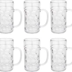 MyDrinkglass Plastic Bierpul | Bierpul Plastic | 6 Stuks | Oktoberfest | Plastic Glazen | Zero Waste | Herbruikbaar | Onbreekbare Bierpullen | 500 Ml |