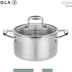 Sola Pannenset Noma - 4 Delig - Ø 16,16,18,20 Cm - Zilver - RVS - Sandwichbodem -Tefal Shop 550x509 10