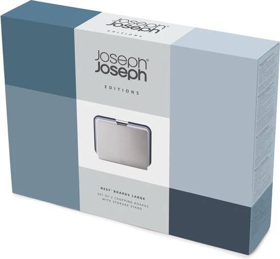 Joseph Joseph JosephJoseph - Editions Sky - Nest - Snijplank - In Houder - Groot - Set Van 4 Stuks - Sky 5 Joseph Joseph JosephJoseph - Editions Sky - Nest - Snijplank - In Houder - Groot - Set Van 4 Stuks - Sky - Afbeelding 3