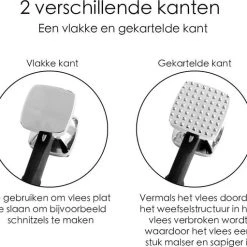 Merkloos Vleeshamer Aluminium | 23,5 Cm | | Vleesvermalser | Keuken Gerei | Zilverkleurig - Vleeshamer 1 Stuks -Tefal Shop 550x511