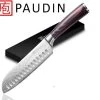 PAUDIN N5 Professioneel RVS Japans Santoku Mes 17,5 Cm - Vlijmscherp Keukenmes Gemaakt Van Hoogwaardig Duits Roestvast Carbonstaal - Damascus Patroon - Nu Extra Scherp Geprijst - Black Friday - Sint En Kerst -Tefal Shop 550x512