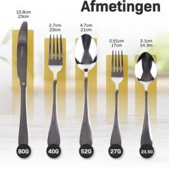 Grandlux Bestekset 6 Persoons 30-delig - Zilver Bestek - Messen, Vorken, Lepels - Cutlery Set - RVS -Tefal Shop 550x512 2