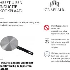 CRAFLAIR ~ Tajine ~ Ø 30 Cm ~ Geschikt Voor Inductie - Adapter ~ Handgemaakt ~ Geglazuurd Keramiek 12 CRAFLAIR ~ Tajine ~ Ø 30 Cm ~ Geschikt Voor Inductie - Adapter ~ Handgemaakt ~ Geglazuurd Keramiek -Tefal Shop 550x512 3