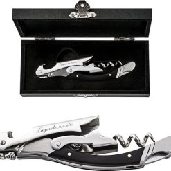 Laguiole Style De Vie Kurkentrekker - In Giftbox - Zwart Ebbenhout