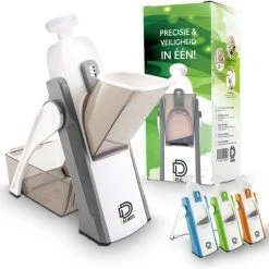 Dremdo Mandoline Groentesnijder – Keukensnijder ­– Handmatig – Schijfjes/Blokjes/Reepjes/Julliene - BPA-vrij