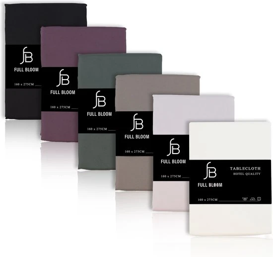 Full Bloom Tafelkleed Van Hoge Kwaliteit - Luxe Tafellaken 160 X 275 Cm - Zwart - Premium Tafelzeil Voor De Feestdagen - Tafelkleden Sinterklaas En Kerst - Tablecloth Black 5 Full Bloom Tafelkleed Van Hoge Kwaliteit - Luxe Tafellaken 160 X 275 Cm - Zwart - Premium Tafelzeil Voor De Feestdagen - Tafelkleden Sinterklaas En Kerst - Tablecloth Black - Afbeelding 3