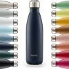 Blumtal Thermosfles - Met Dubbele Wand - Thermosbeker Koffie, Thee En Koele Dranken - Travel Mug - 500ml - Dark Ocean Blue - Blauw