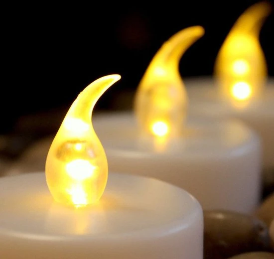 SmuldersDeco Led Theelichtjes Met Timer Functie 6/18 Uur - Set Van 4 Stuks 4 SmuldersDeco Led Theelichtjes Met Timer Functie 6/18 Uur - Set Van 4 Stuks - Afbeelding 2