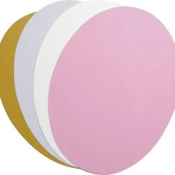 In Round Placemats Pakket – 4 Stuks – Lederlook Kunststof – Ovaal