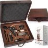 REGENTECH® Luxe Wijn Opener Accesoires Set 9 In 1 - Wijn Geschenk Set - Kurkentrekker - Flesopener