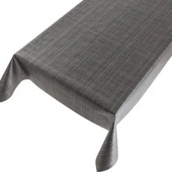 Merkloos 2LIF Tweed Antraciet Tafelzeil - PVC - 140 X 240 Cm