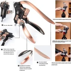 REGENTECH® Luxe Wijn Opener Accesoires Set 9 In 1 - Wijn Geschenk Set - Kurkentrekker - Flesopener -Tefal Shop 550x528 6