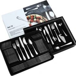Flokoo Bestekset Zilverkleurig - 72-delig - 12 Personen - Complete Set