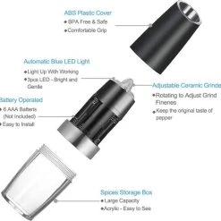 Merkloos BOTC Elektrische Pepermolen En Zoutmolen - Pepermolen - Zoutmolen - 2 Stuks-zwart 19 Merkloos BOTC Elektrische Pepermolen En Zoutmolen - Pepermolen - Zoutmolen - 2 Stuks-zwart -Tefal Shop 550x534 10