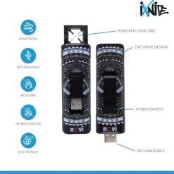 Novi Gadgets Novi Ixnite Plasma Aansteker | Elektrisch Oplaadbare Aansteker | Storm Vuurwerk Aansteker - Lion -Tefal Shop 550x536 10