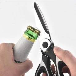 Merkloos Multifunctionele RVS Keukenschaar - Notenkraker - Flessenopener - Fileermes - Huishoudschaar - Linkshandig En Rechtshandig - Vaatwasserbestendig - Voor O.a. Kip/Vlees/Noten/Gevogelte/Papier/Plastic/Groente - Inclusief Beschermhoes -Tefal Shop 550x537 8