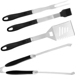 Deuba BBQ-bestek 4-delige Set RVS Met Opbergtas Barbecueset Accessoires -Tefal Shop 550x538 1