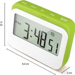 Krumble Digitale Kookwekker - Met Digitale Klok En Alarm - Perfect Voor In De Keuken Met Magneet En Rubberen Stootrand - Wit Met Groen 9 Krumble Digitale Kookwekker - Met Digitale Klok En Alarm - Perfect Voor In De Keuken Met Magneet En Rubberen Stootrand - Wit Met Groen -Tefal Shop 550x538 5