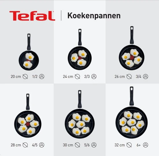 Tefal Black Stone Koekenpan - Ø 24 Cm 6 Tefal Black Stone Koekenpan - Ø 24 Cm - Afbeelding 4