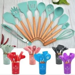 12-delige Itagala Siliconen Keukengerei Set Met Koker | Anti Aanbak | Hoge Kwaliteit Kookgerei Met Houten Handvatten | Light Green | BPA En Kras Vrij 9 12-delige Itagala Siliconen Keukengerei Set Met Koker | Anti Aanbak | Hoge Kwaliteit Kookgerei Met Houten Handvatten | Light Green | BPA En Kras Vrij -Tefal Shop 550x543 10