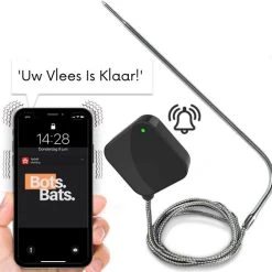 BotsBats® - Digitale BBQ Thermometer - Barbeque En Keuken Accessoires - Draadloze Vleesthermometer - Bluetooth Met App - Batterij Inbegrepen - Kernthermometer Draadloos - Cadeau Tip Voor Mannen -Tefal Shop 550x545 4