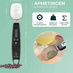 Grobbie Digitale Lepelweegschaal - Keukenweegschaal Digitaal - Weegschaal 0 01 Gram - Precisie Weegschaal Keuken Van 0,2 Tot 500 Gr -Tefal Shop 550x546 10