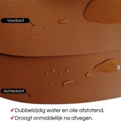 LUTCHOS Placemat Set - 12 Delig - Beautiful Black - Lederlook - Waterafstotend - Krasbestendig -Tefal Shop 550x546 2