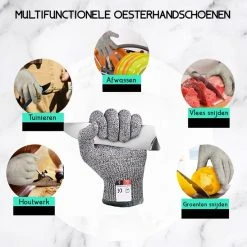 TEN® - Oestermes En Oesterhandschoenen Met Oesterhouder - 4-delige Oesterset + 50 Recepten EBook Kookboek - Schaaldiermes Met Lederen Houder - Oesterbreekmes Zwart - Oestermes En Handschoen -Tefal Shop 550x548 21