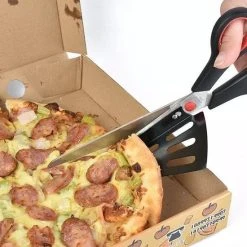 LOUZIR Pizzaschaar - Pizzaknipper - Pizzames - Pizzasnijder - 2 In 1 Pizzaschep -Culinario - Keukenschaar -Pizza Scissors -Tefal Shop 550x550 1004