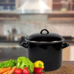 Orange85 Soeppan - Stamppot Pan - Inductie - Zwart - 8 Liter - Staal - Alle Warmtebronnen -Tefal Shop 550x550 1017