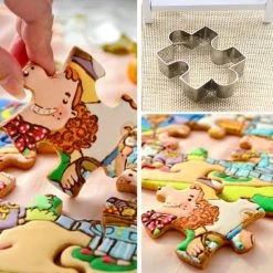 Merkloos Puzzel Koekvormpje - Uitsteek Koekje - Cookie Cutter - Cakevormpje - Koekjes Vorm - Puzzel Koek - RVS -Tefal Shop 550x550 1036